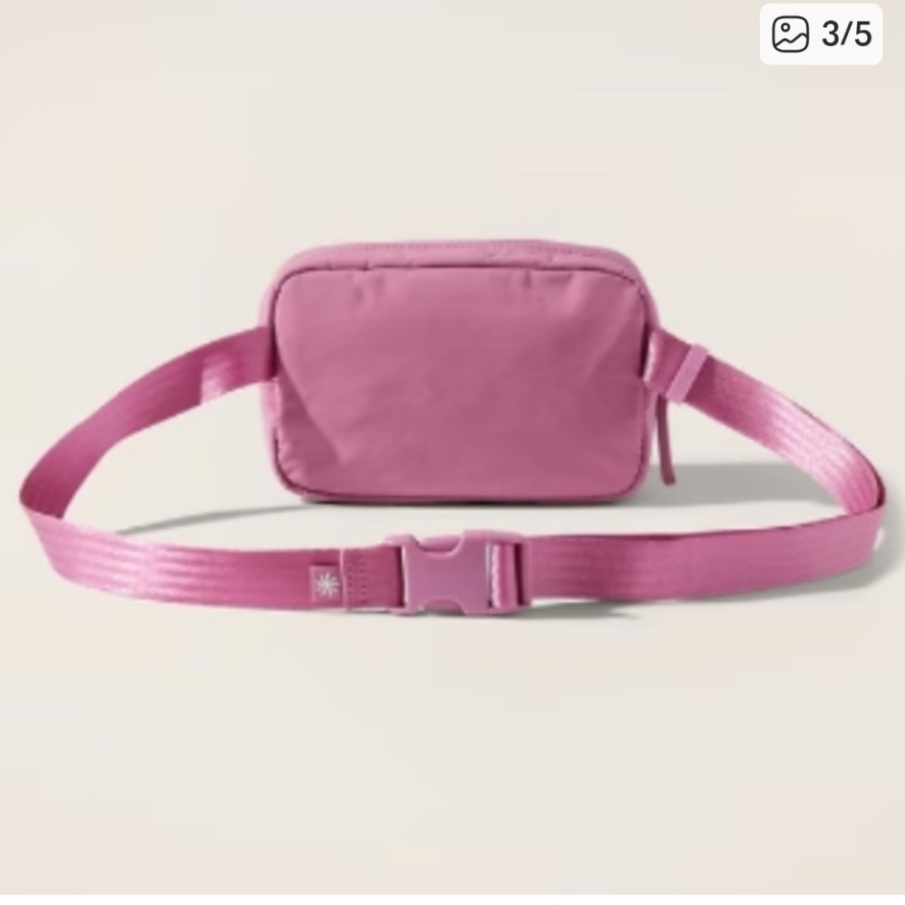 #230. NWT Atheta All About Crossbody Belt Bag In Mimosa Pink Or Chia Pink - Picture 3 of 11